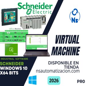 MÁQUINA VIRTUAL SCHNEIDER ELECTRIC PRO 2026 WINDOWS 10 x64 BITS