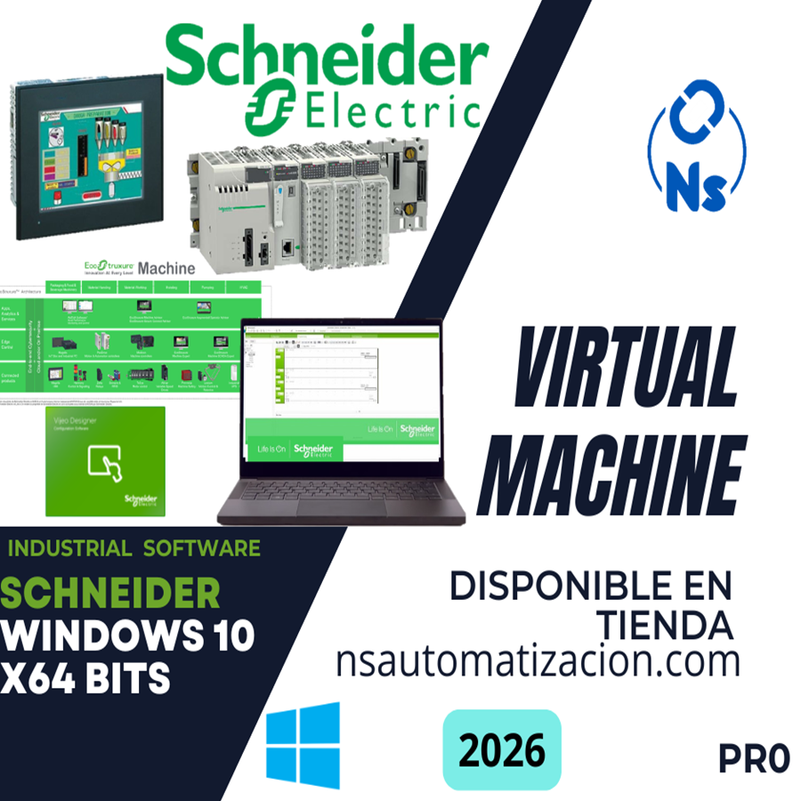 MÁQUINA VIRTUAL SCHNEIDER ELECTRIC PRO 2026 WINDOWS 10 x64 BITS