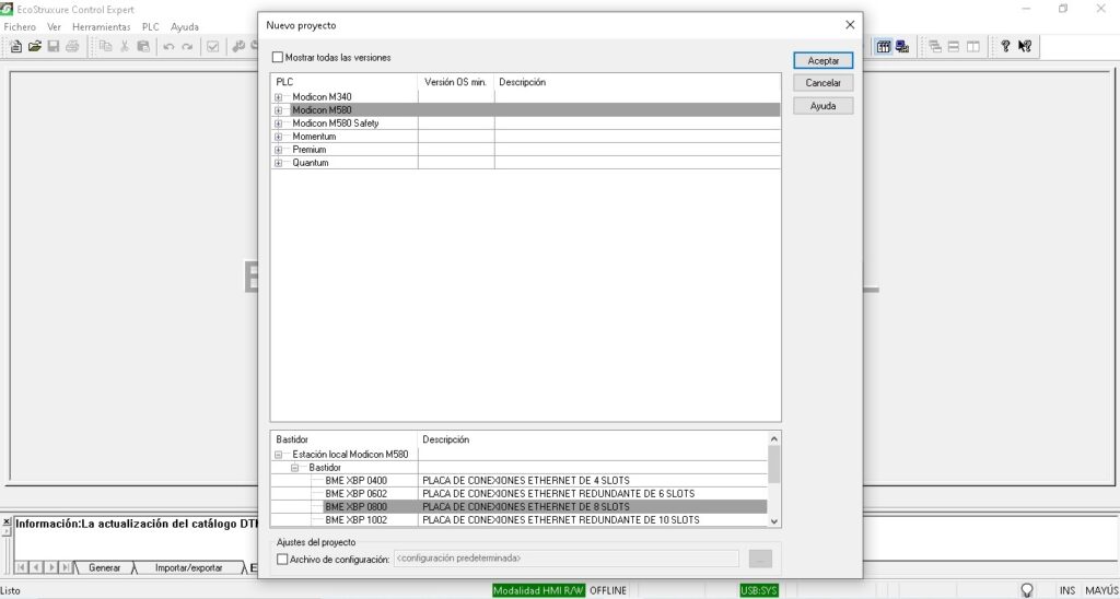 Ecostruxure control expert системные требования