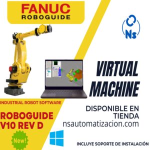MÁQUINA VIRTUAL FANUC ROBOGUIDE 10 REV D WINDOWS 10 x64 BITS