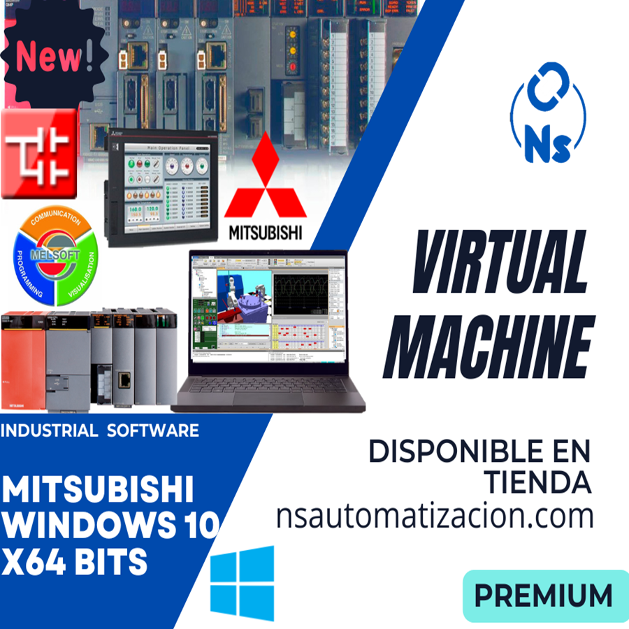 MÁQUINA VIRTUAL MITSUBISHI PREMIUM 2026 WINDOWS 10 x64 bits
