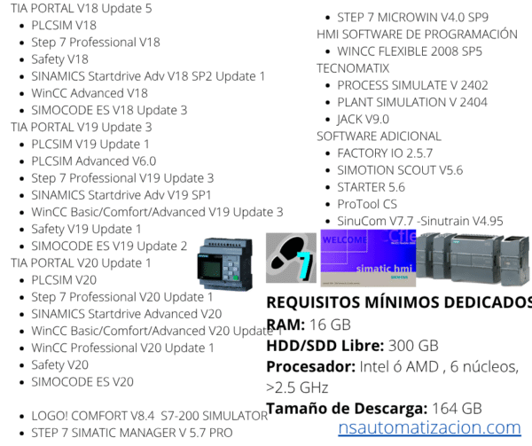 MÁQUINA VIRTUAL SIEMENS PREMIUM 2025 WINDOWS 10 x64 bits - Image 3