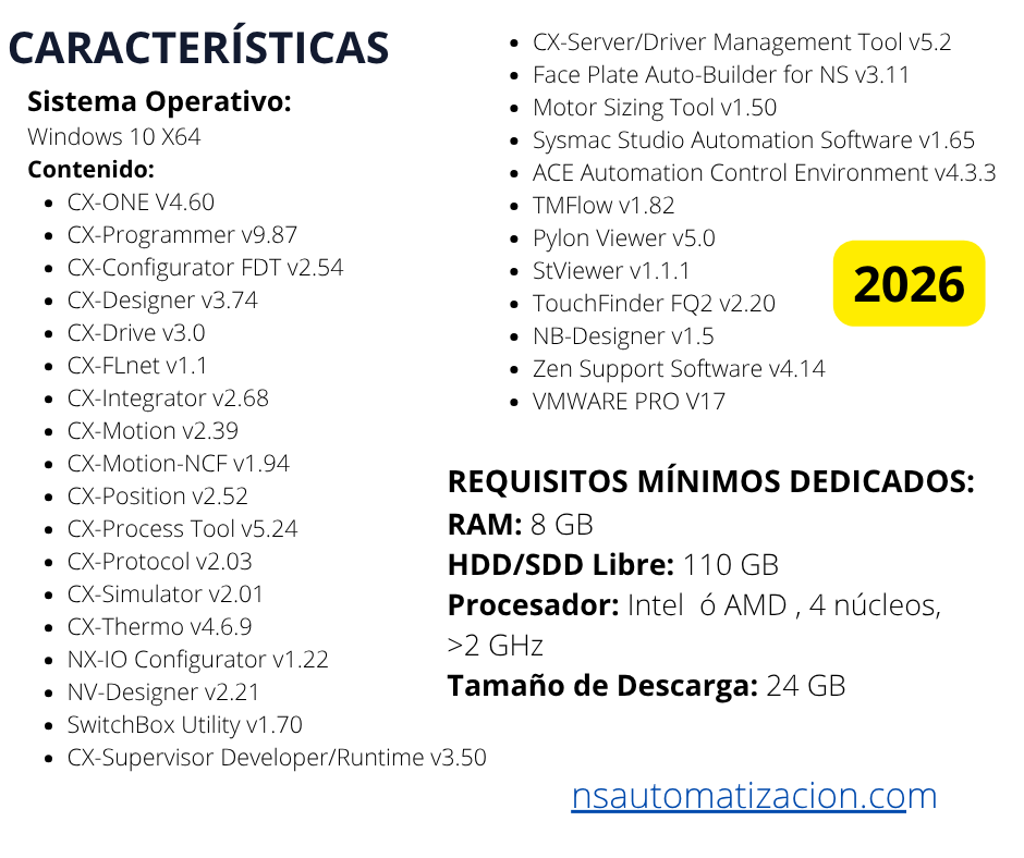 MÁQUINA VIRTUAL OMRON PREMIUM 2026 WINDOWS 10 x64 bits - Image 5