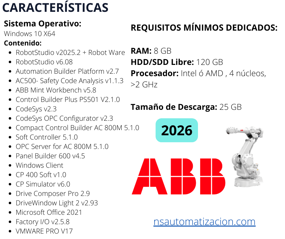 MÁQUINA VIRTUAL ABB PREMIUM 2026 WINDOWS 10 x64 bits - Image 3