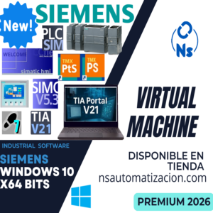 MÁQUINA VIRTUAL SIEMENS PREMIUM 2026 WINDOWS 10 x64 bits