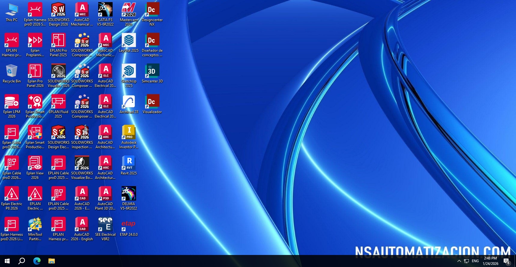 MÁQUINA VIRTUAL DISEÑO E INGENIERÍA PREMIUM 2026 WINDOWS 10 X64 BITS - Image 2
