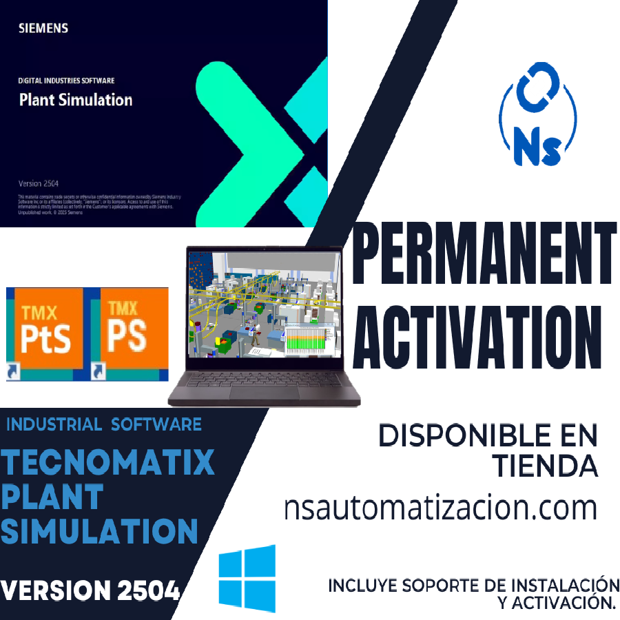 SIEMENS TECNOMATIX PLANT SIMULATION 2504