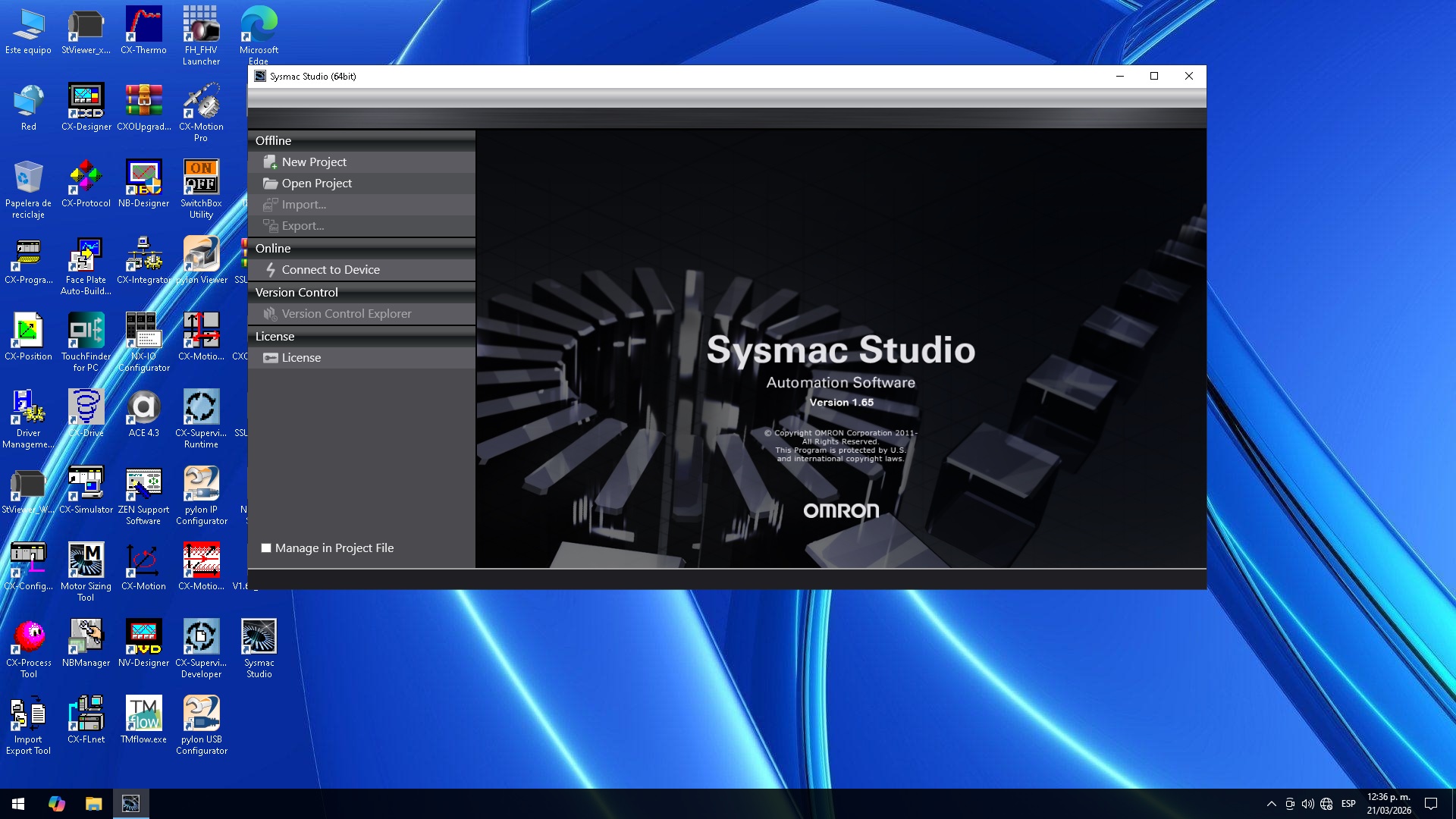 MÁQUINA VIRTUAL OMRON PREMIUM 2026 WINDOWS 10 x64 bits - Image 3